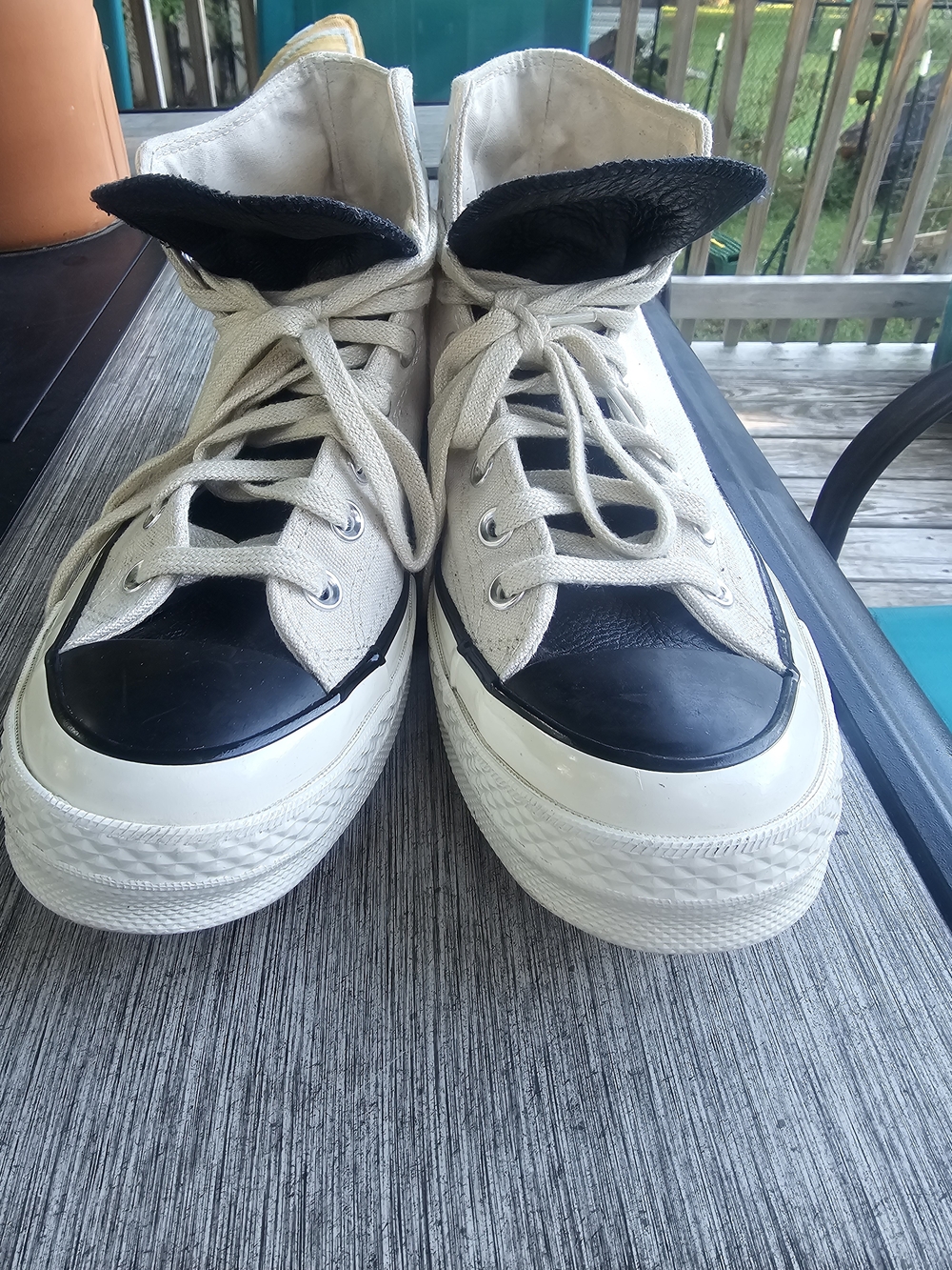 Converse x Fear of God Essentials Chuck 70 Hi Natural Ivory Size Men 7 /Womens 9 - Picture 6 of 14